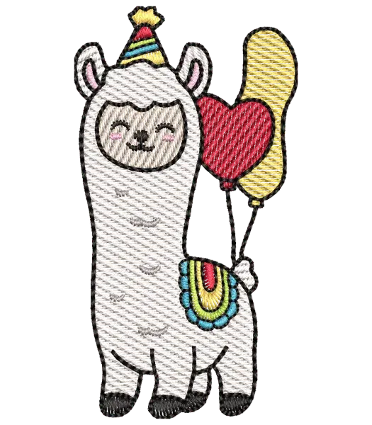Matriz de Bordado Alpaca com Baloes